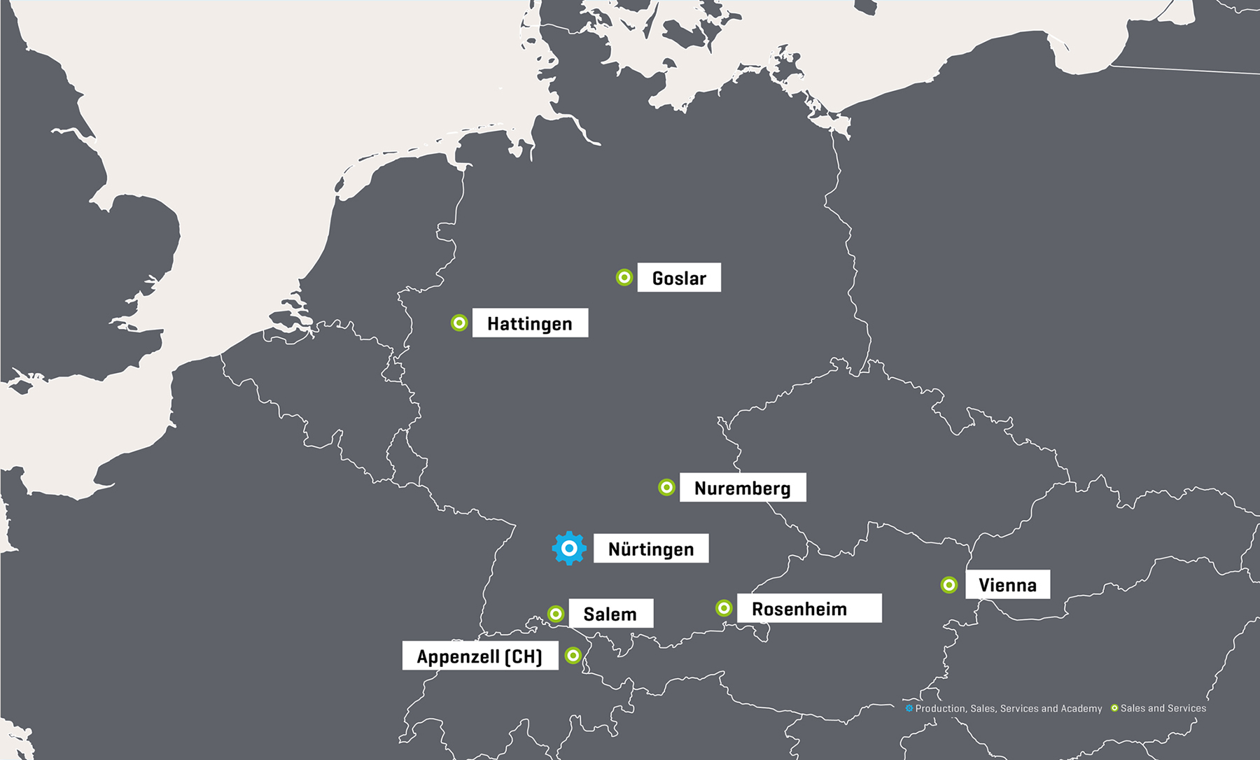 HELLER Service bases DACH