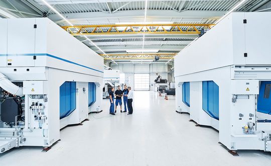 Mehrere WV 8000 können bei geringer Standfläche aufgestellt werden. Mehrere WV 8000 können bei geringer Standfläche aufgestellt werden.