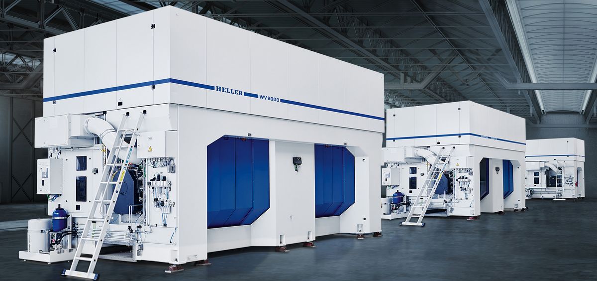 Bearbeitungszentren für Strukturbauteile WV 8000 Optimal für Strukturwerkstücke: Die gute Automatisierbarkeit, der freie Spänefall und die hohe Agilität gehören zu den Stärken des vertikalen 5-Achs-Bearbeitungszentrums WV 8000